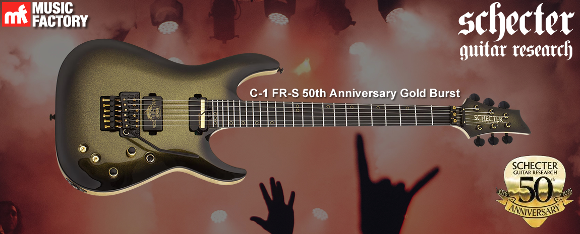 Schecter C-1 FR-S 50th Anniversary Gold Burst