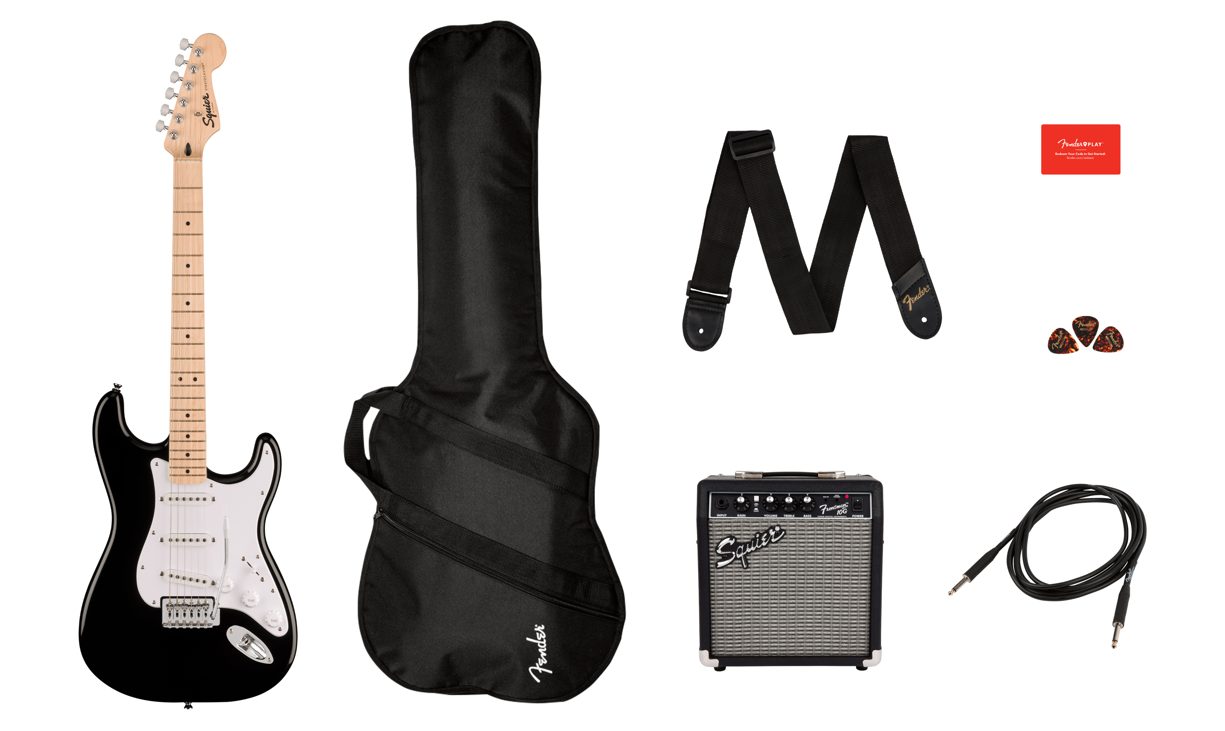 SQUIER - Sonic Stratocaster Pack Black