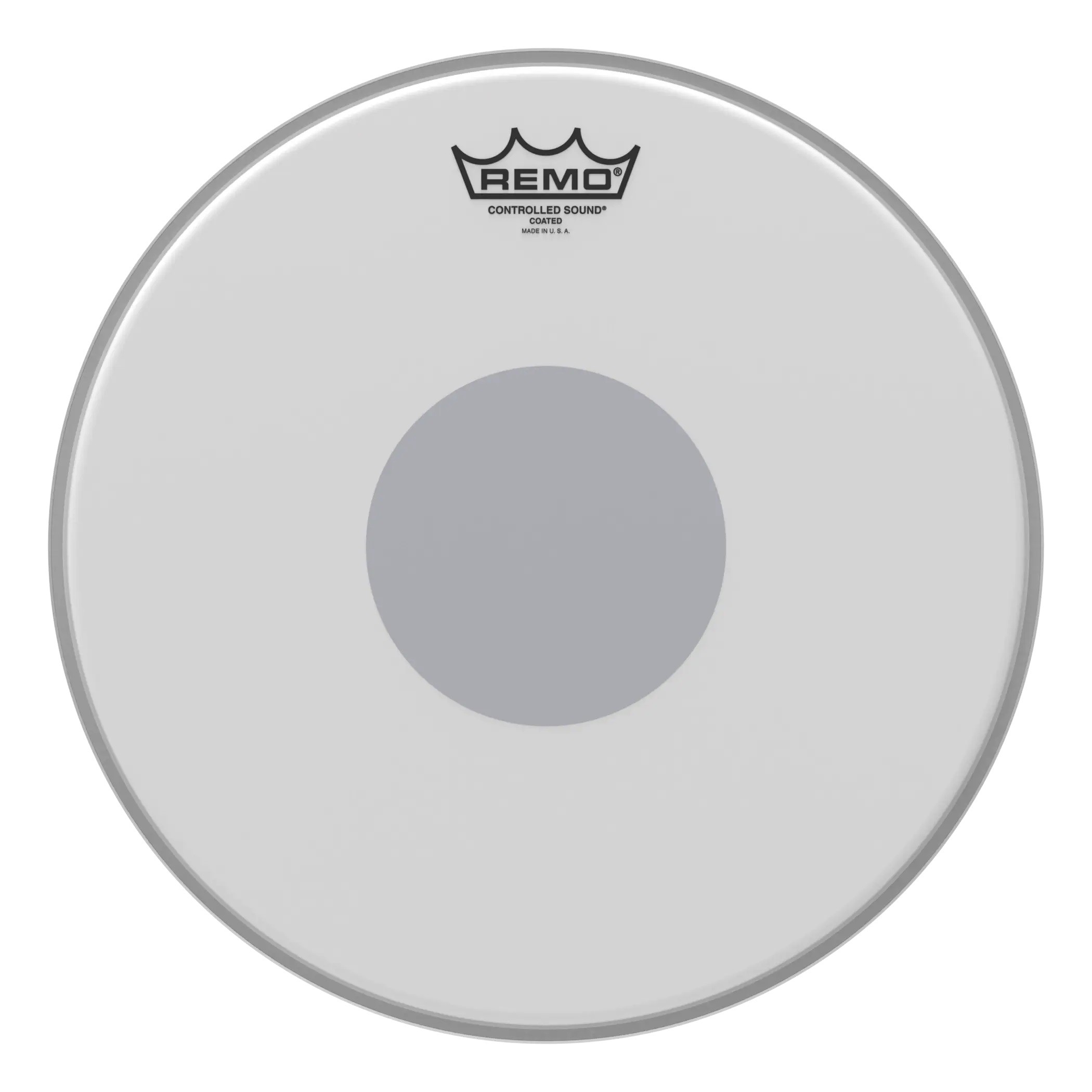 REMO -  13" Controlled Sound Coated-Black Dot