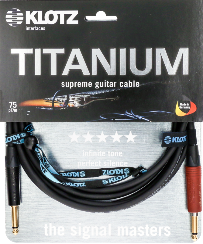 KLOTZ TITANIUM CABO INST. 3M (JACK - JACK) SILENT PLUG