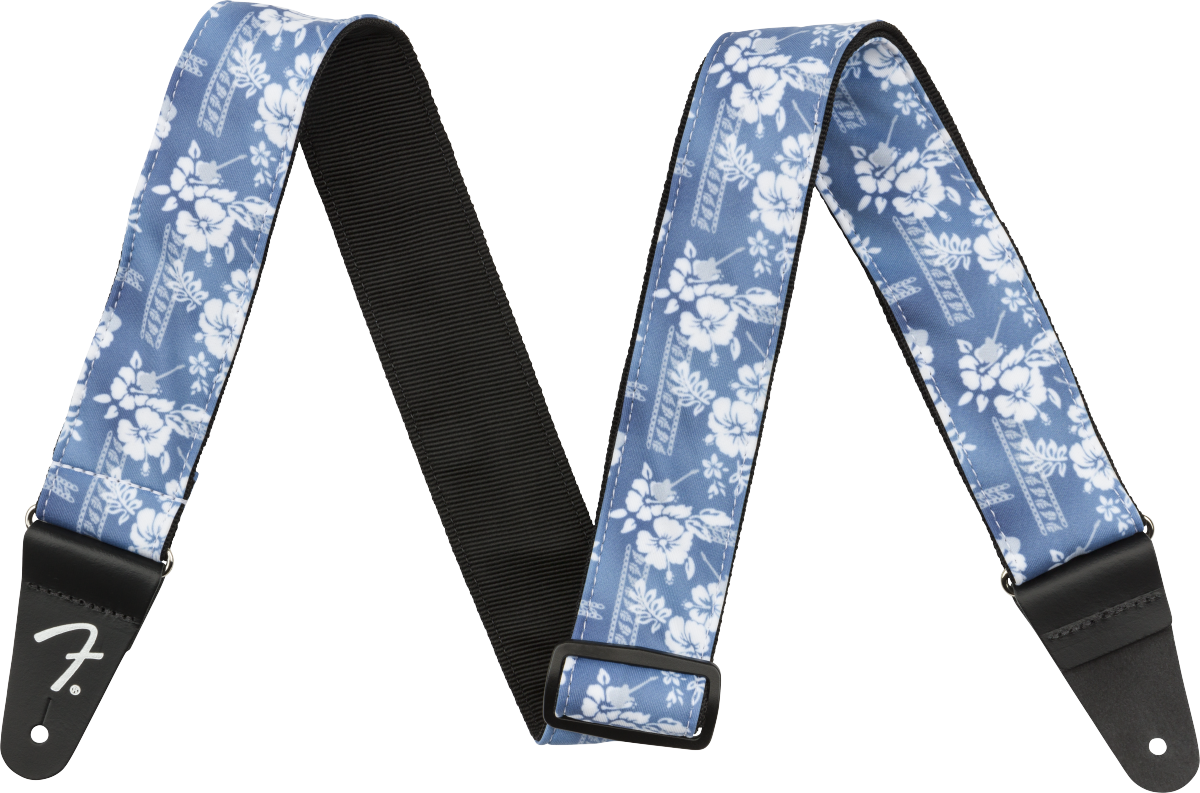 FENDER - Hawaiian Strap Blue Floral