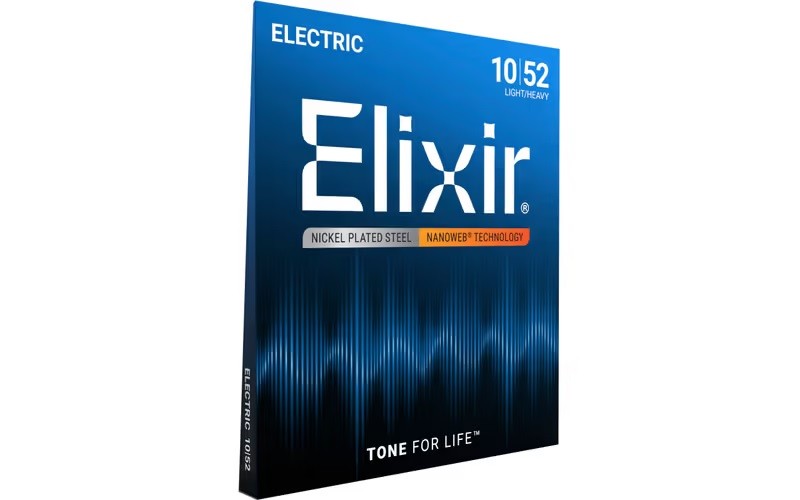 ELIXIR 12077 - NANOWEB LIGHT HEAVY ELECTRIC STRINGS 010-052