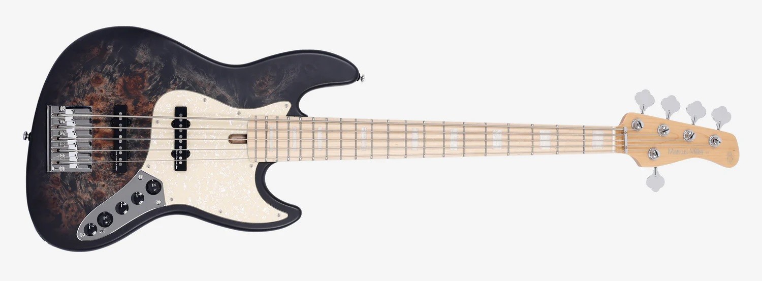 MARCUS MILLER - V7 Swamp Ash-5 Reissue Trans Black Satin