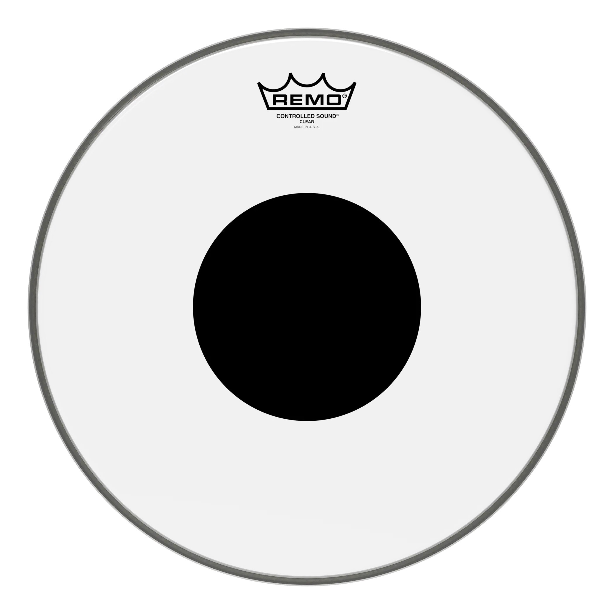 REMO - Controlled Sound Clear Black Dot 14"