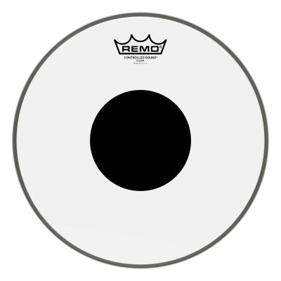 REMO - Controlled Sound 12" Clear Black Dot