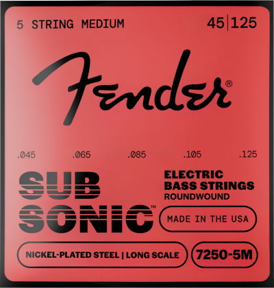 FENDER-Nickel Plated Bass Guitar Strings-45-125