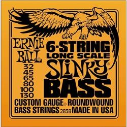 ERNIEBALL 6-str Slinky Bass Long Scale Nickel Wound 032-130