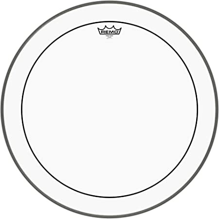 REMO PS-1322-00 Bass, Pinstripe, Clear, 22" Diameter