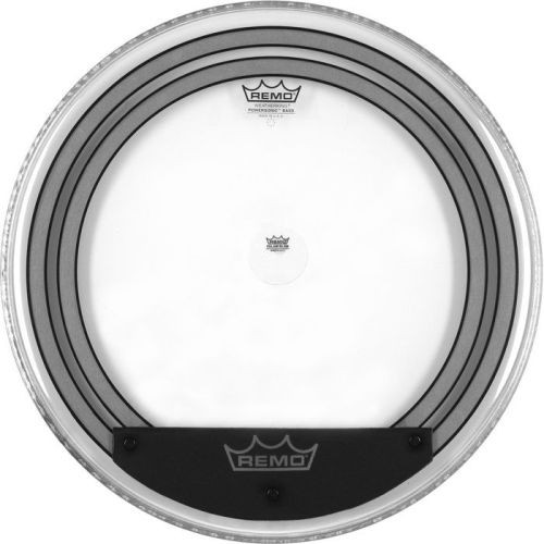 REMO Bass, Powersonic, Clear, 22" Snap-on dampening system