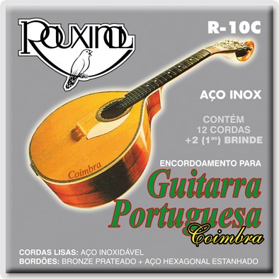 ROUXINOL - R-10C -Encordoamento p/Guitarra Fado Coimbra