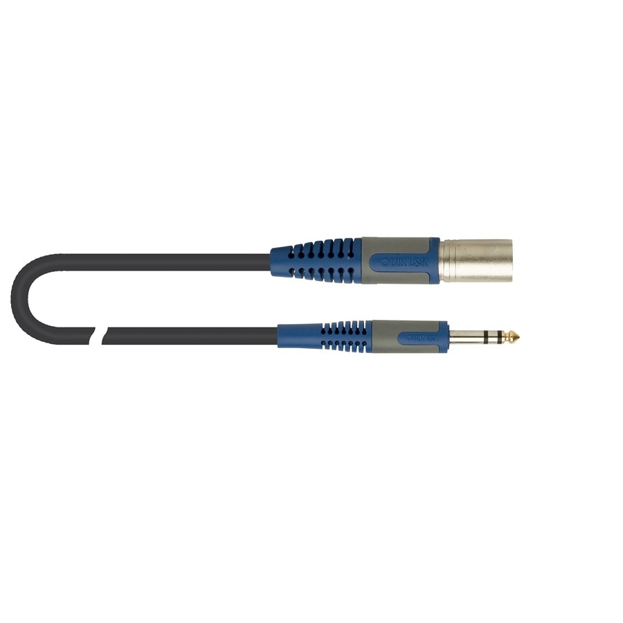 QUIKLOK - Cabo 3m - XLR Macho-Jack 6,3mm Balanceado