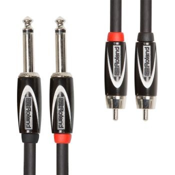 ROLAND - Cabo 2xRCA-2xJack mono 1,5m