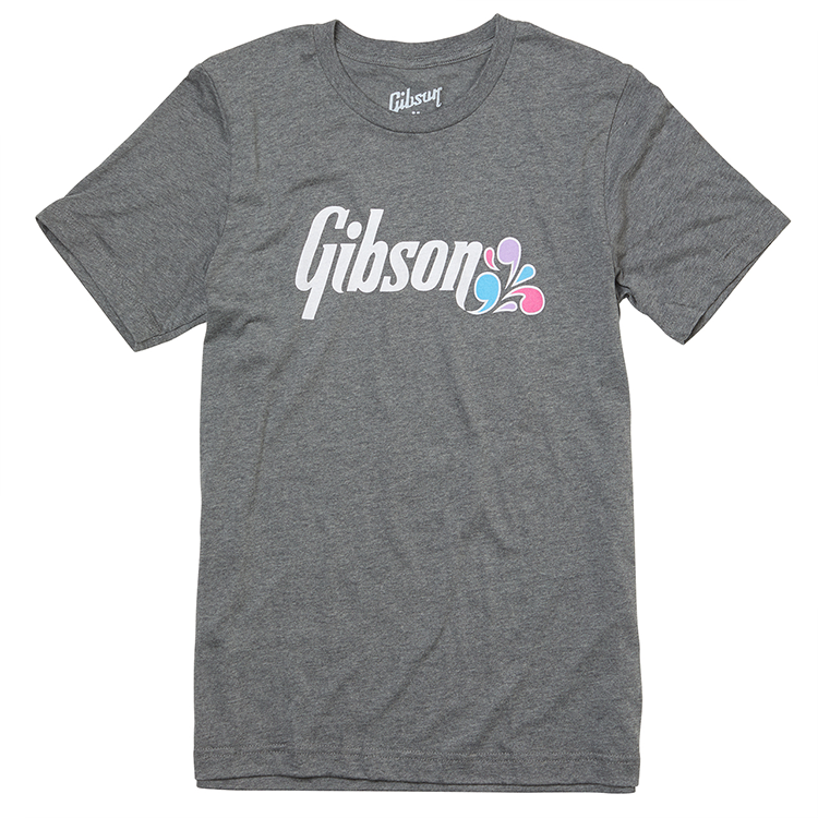 GIBSON - Floral Logo T-Shirt L