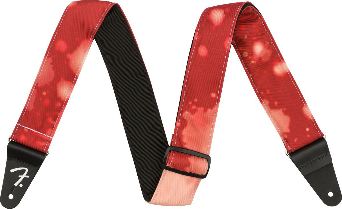 FENDER - Tie Dye Acid Wash Strap Red