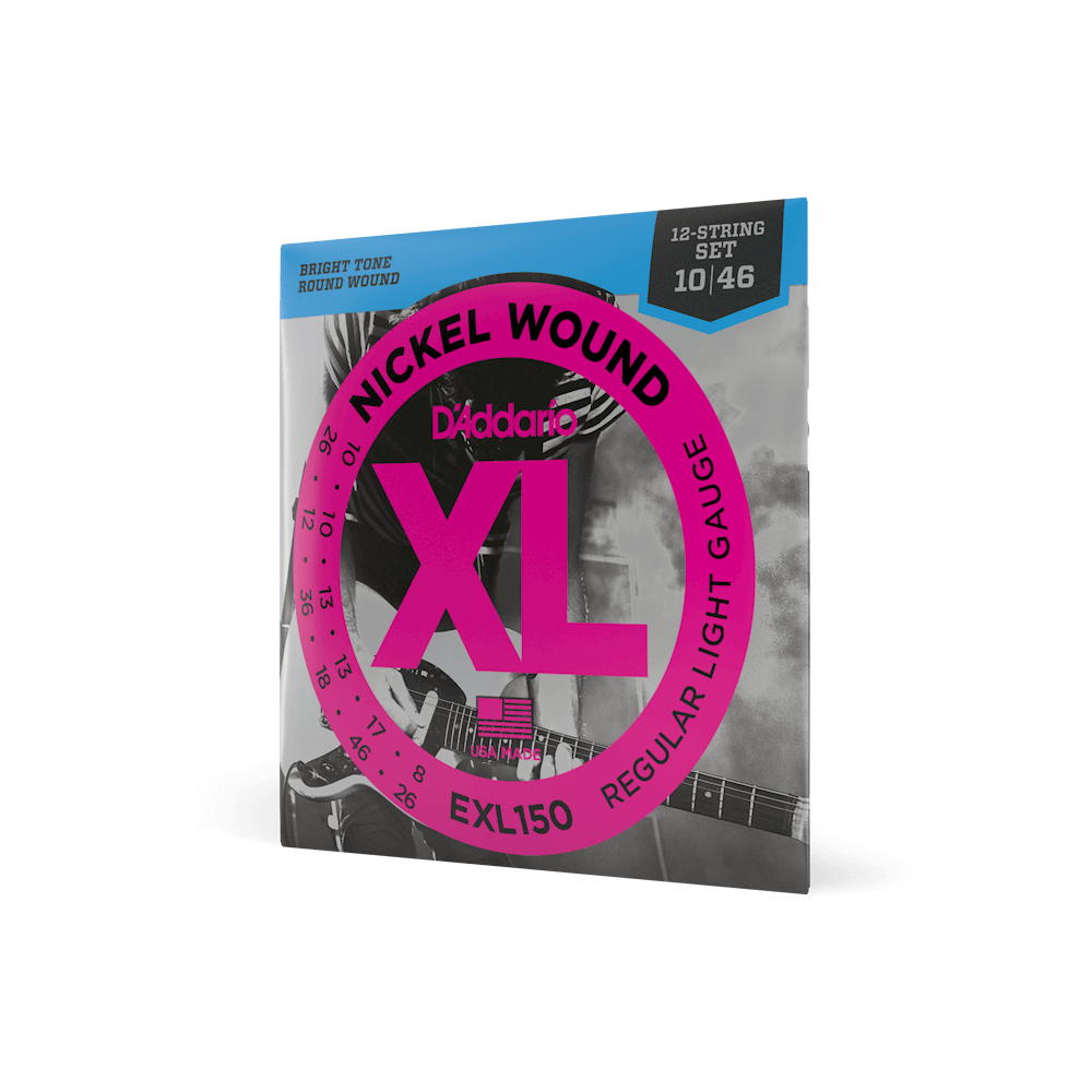 D'ADDARIO-EXL150 -Conjunto de 12 cordas p/ guit el. 010-46