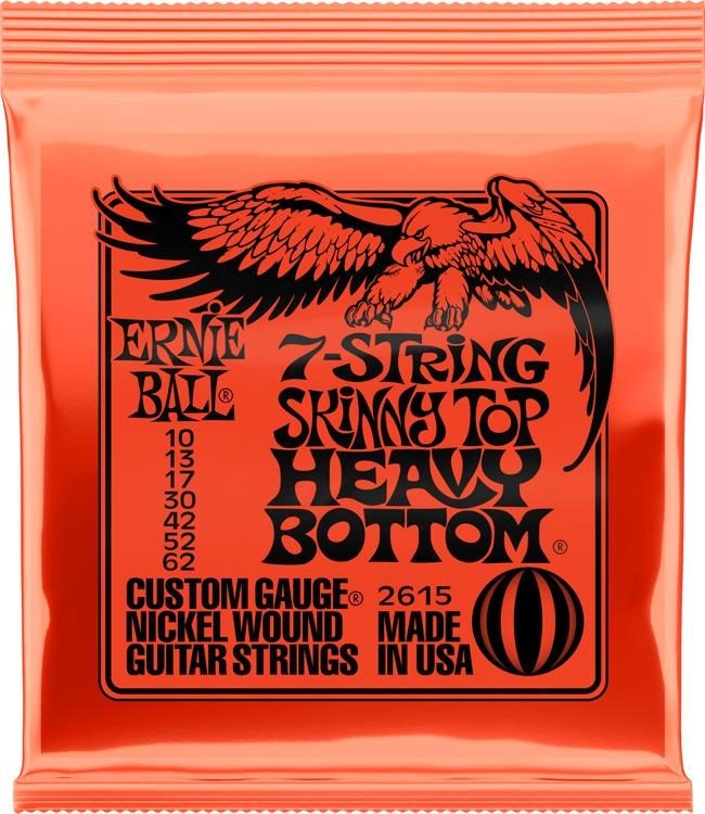 ERNIE BALL - 2615 7-String Skinny Top Heavy Bottom 10-62