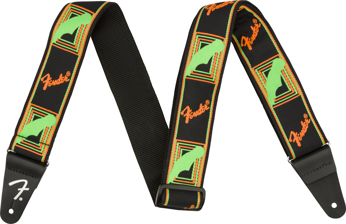 FENDER - Neon Monogram Strap Green-Organdy